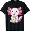 Axolotl Boba Tea Bubble Tea Kawaii Axolotl T-Shirt