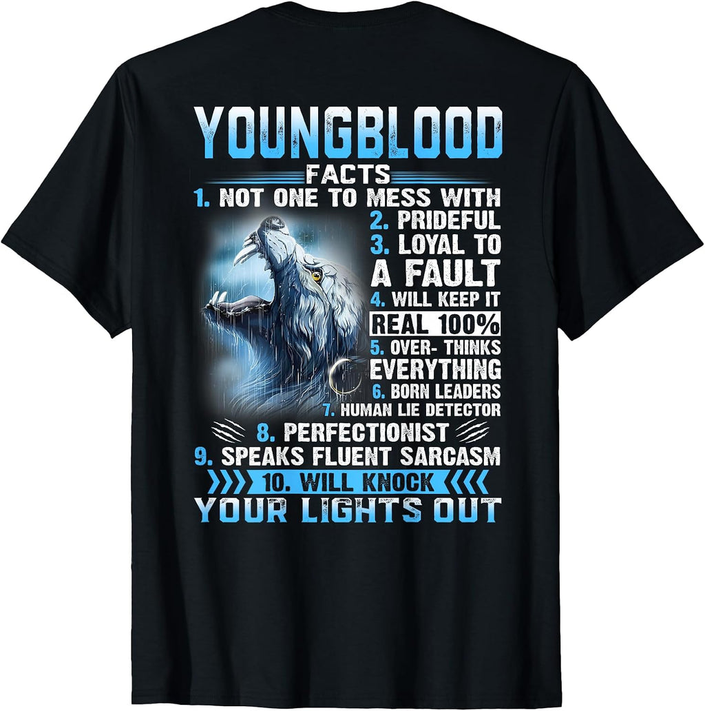 Funny YOUNGBLOOD Name Designs Shirts