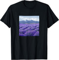 Lavender Fields In Bloom Vintage Landscape Merch