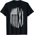 American Flag Drumsticks USA Drummers Vintage Drum Sticks T-Shirt