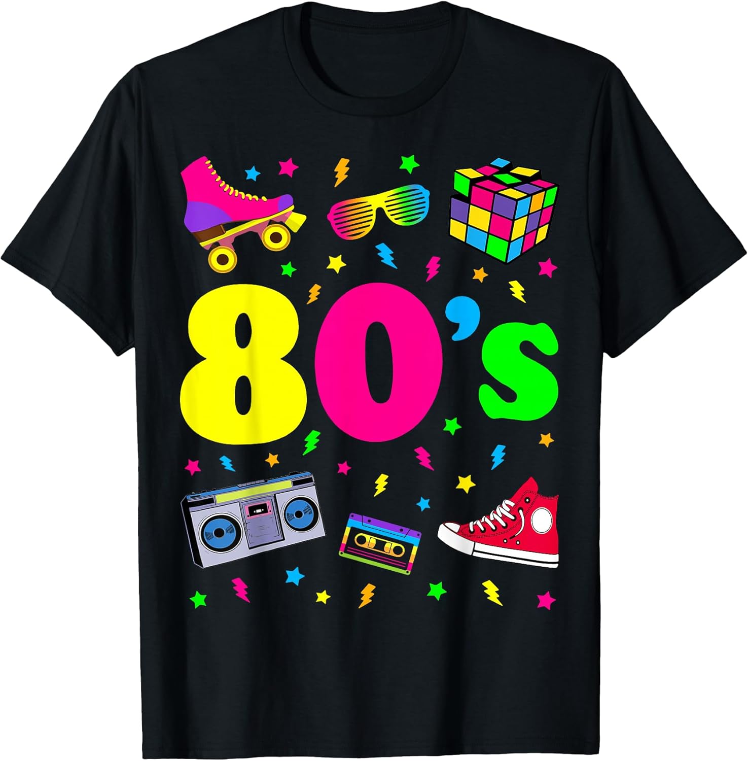 80s Themed Party 80s Costume - I Love The 80s T-Shirt