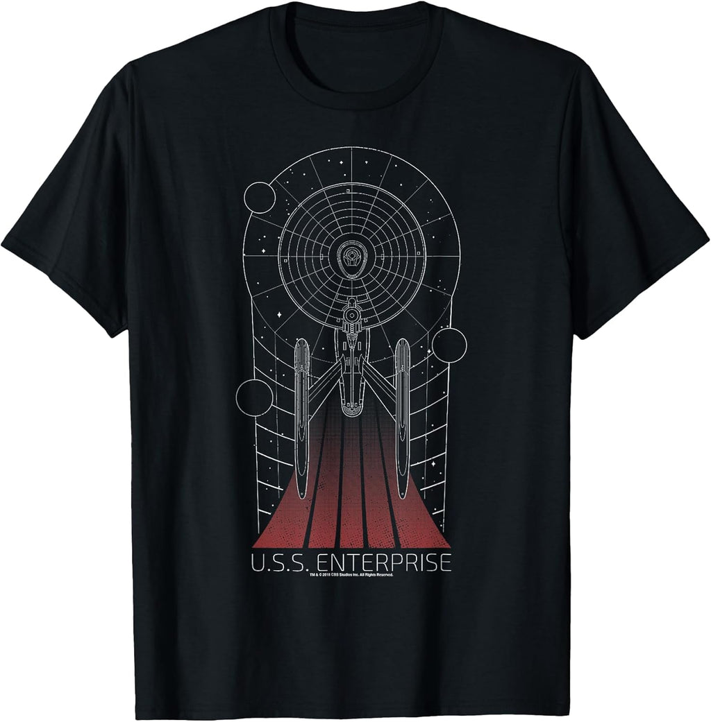 U.S.S. Enterprise Line Art T-Shirt
