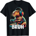 Bruh Capybaras Funny Video Games Capybara T-Shirt