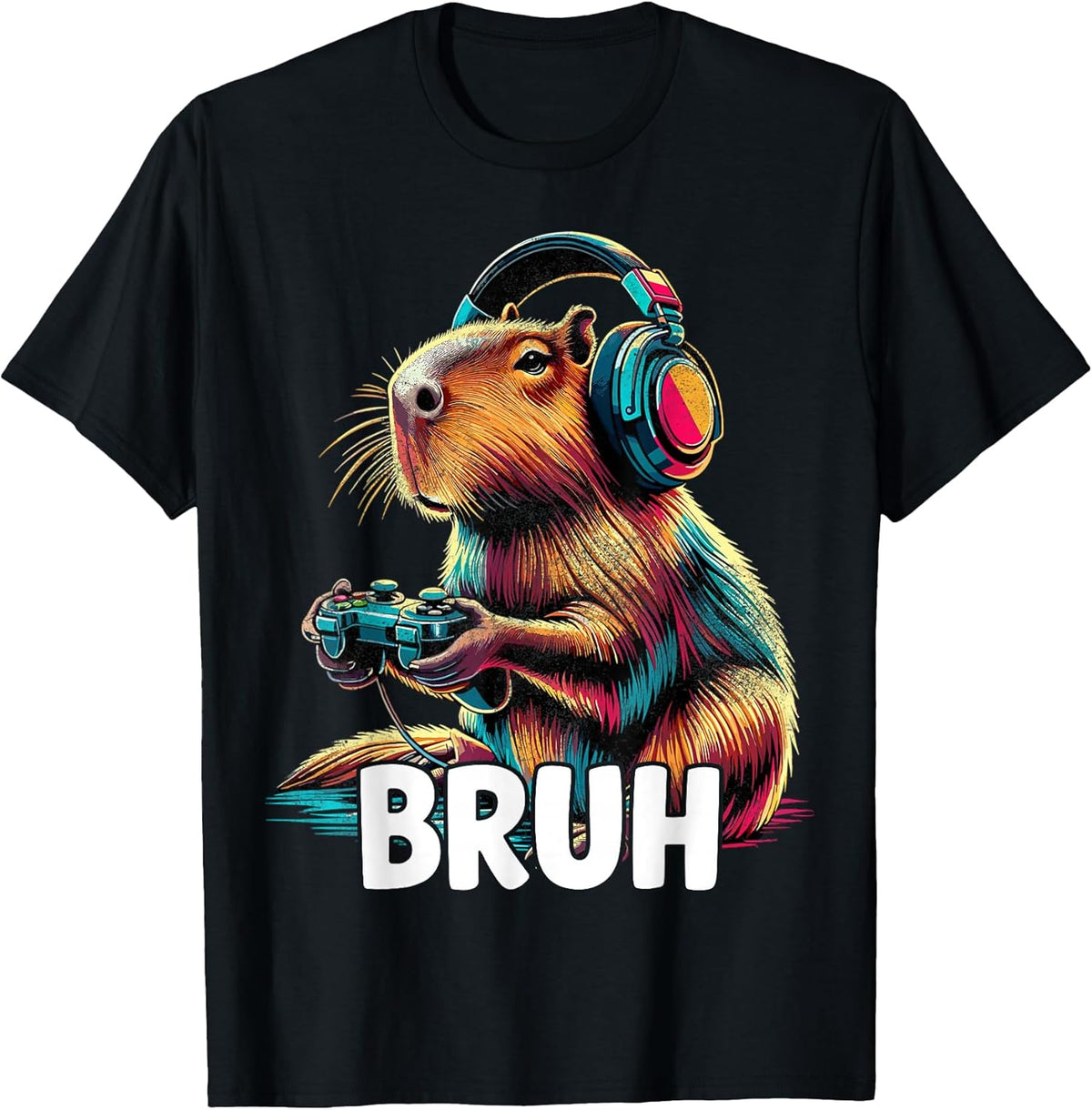 Bruh Capybaras Funny Video Games Capybara T-Shirt