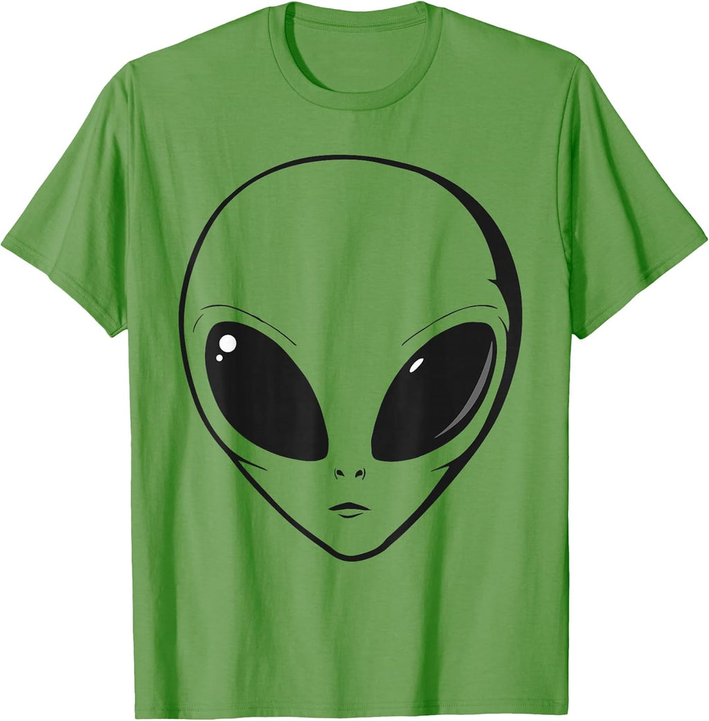 Grunge Green Alien Face Halloween Costume Vintage Area 51 T-Shirt