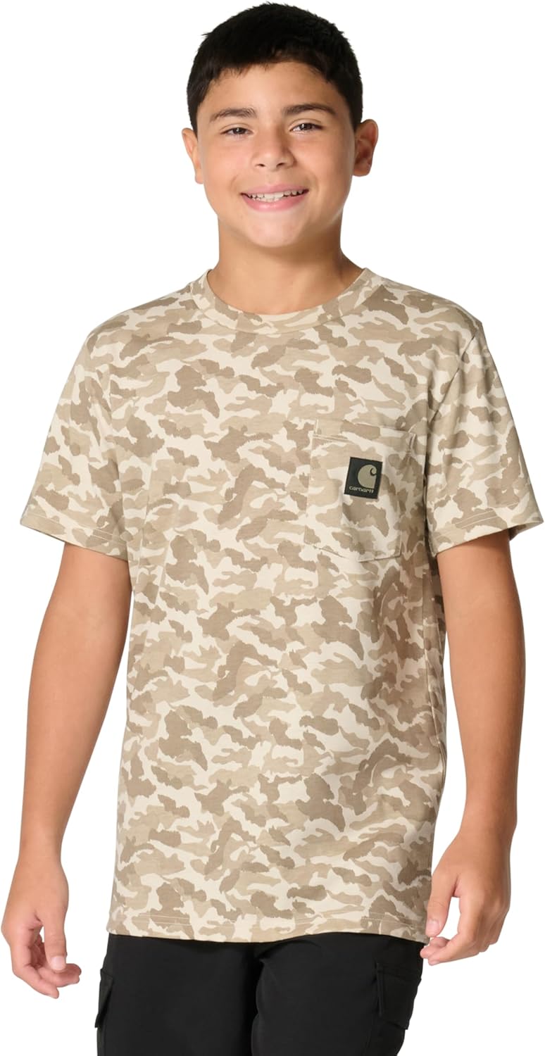 Boys' Short Sleeve Camo Print T-Shirt