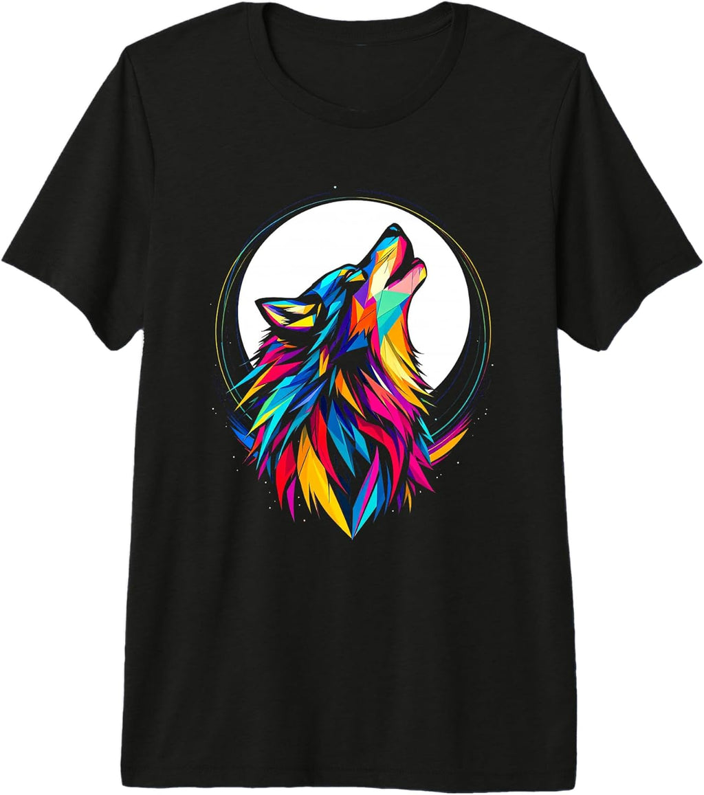 Minimalist Line Wolf Design