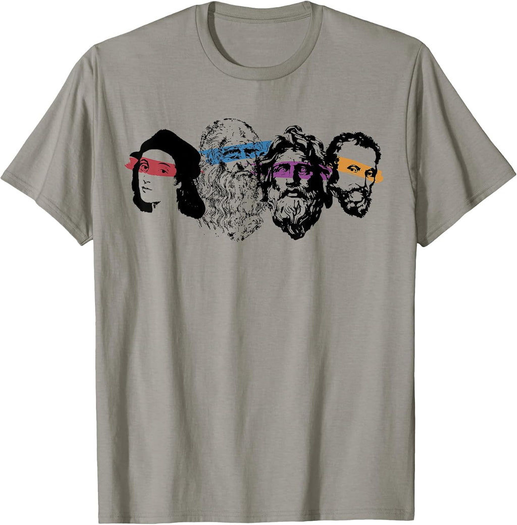 Renaissance Ninja Artist Drawing T-Shirt