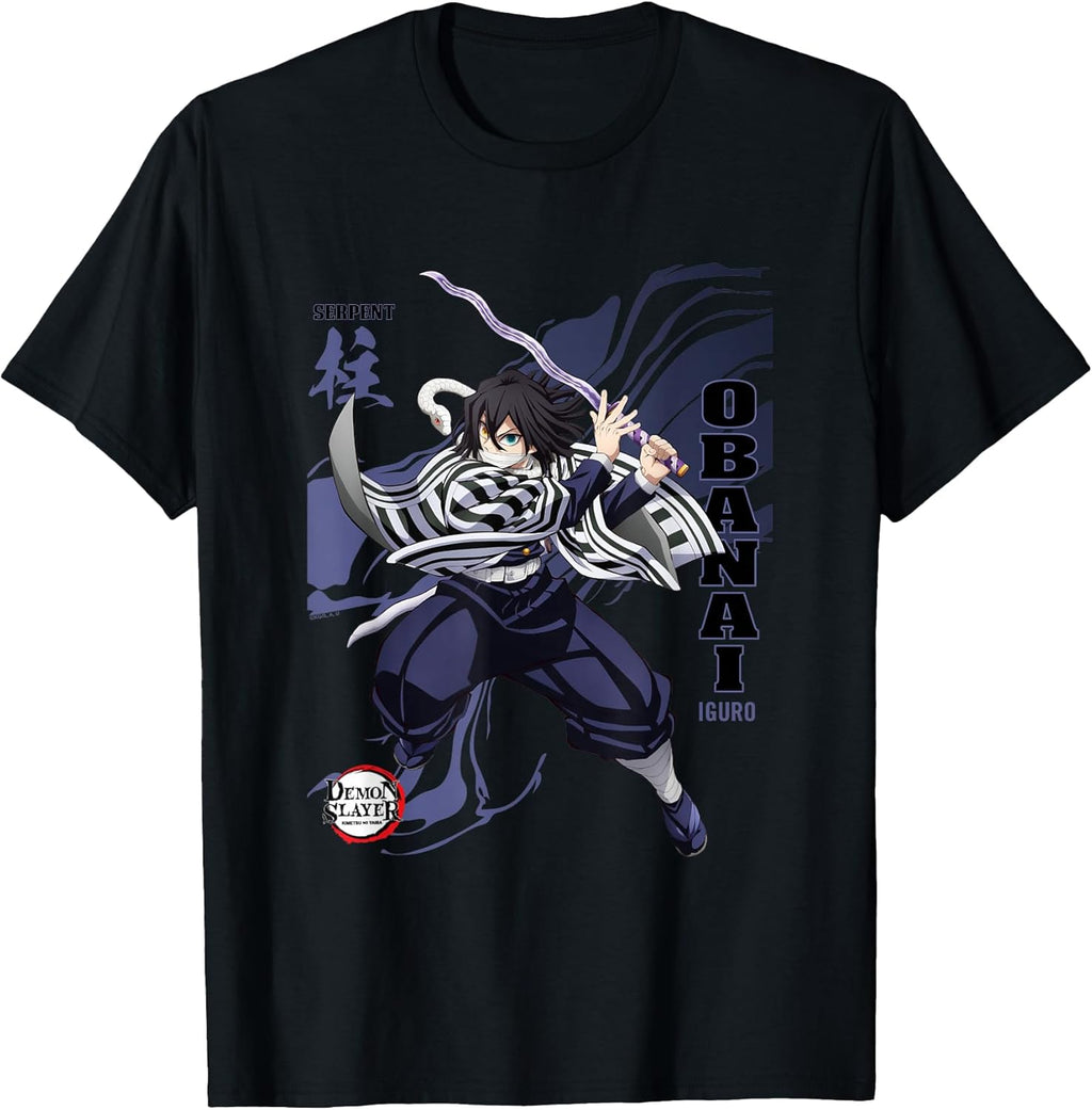 Infinty Castle Obanai Serpent Hashira Motion T-Shirt
