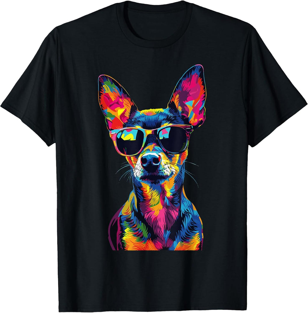 Rat Terrier Lovers Design Pop Art Funny Rat Terrier Dog T-Shirt