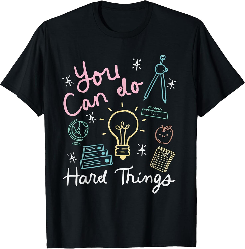 Testing Day You Can Do Hard Things Teacher State Testing T-Shirt