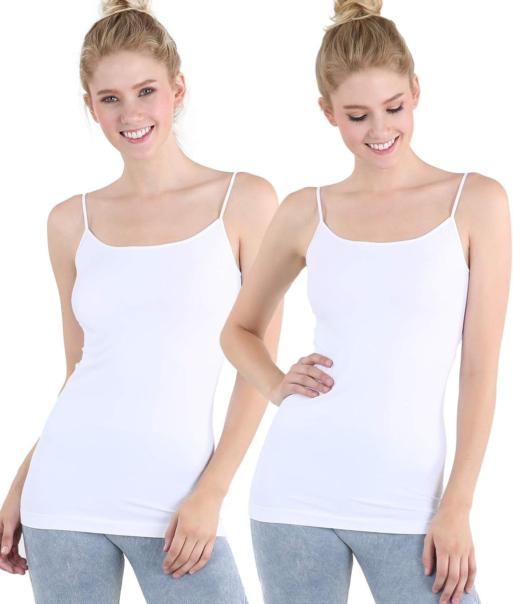 Women Seamless Basic Camisole, Made in U.S.A, One Size