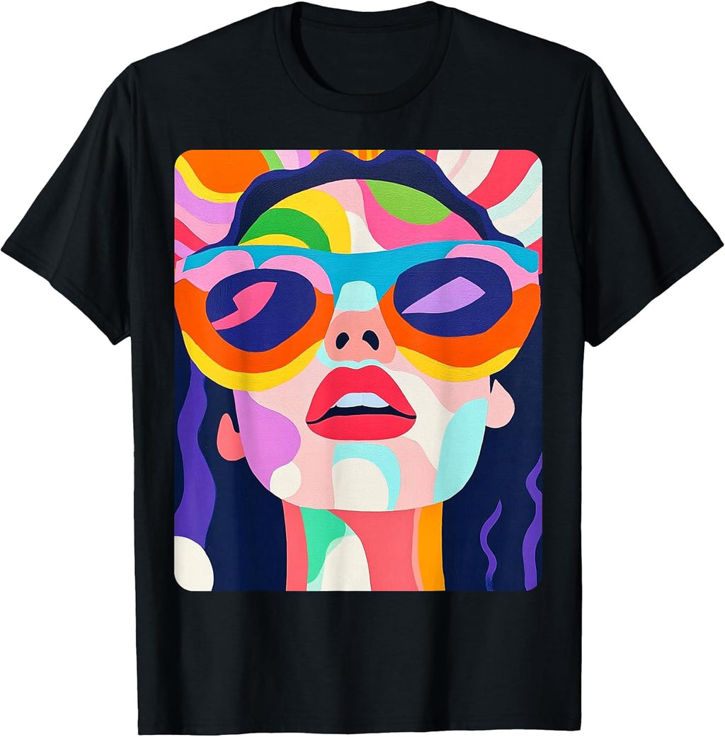 Pop Art Colorful Womens T-Shirt