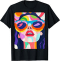 Pop Art Colorful Womens T-Shirt