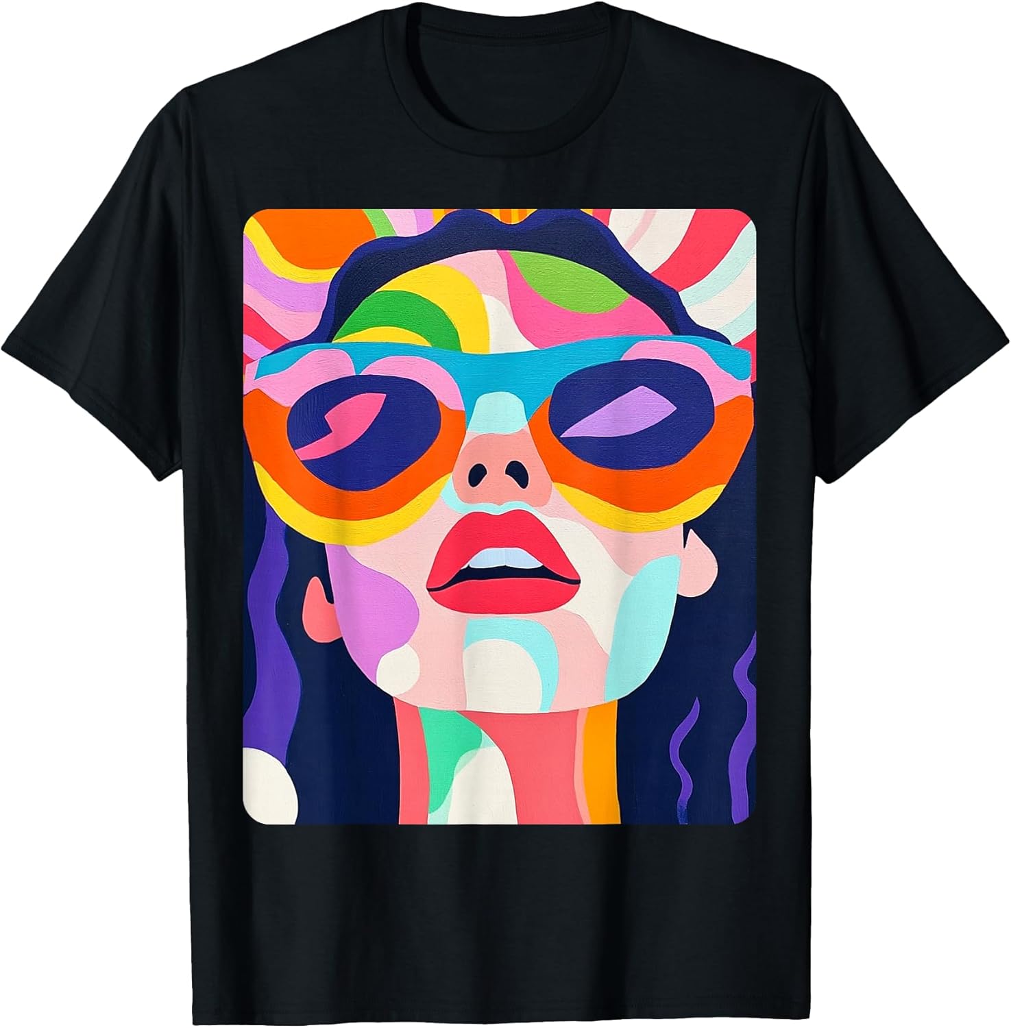 Pop Art Colorful Womens T-Shirt