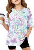 Girls T Shirts Oversized Short Sleeve Kids Summer Tops Soft Casual Crewneck Basic Tees