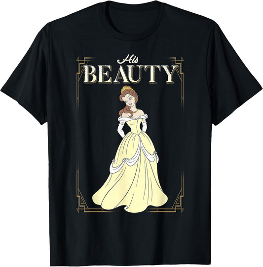 Beauty and The Beast Belle His Beauty Vintage Frame T-Shirt