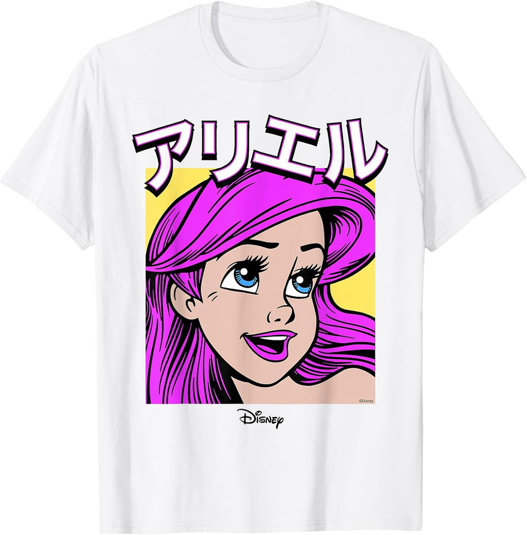The Little Mermaid Ariel Pop Art Japanese Style T-Shirt