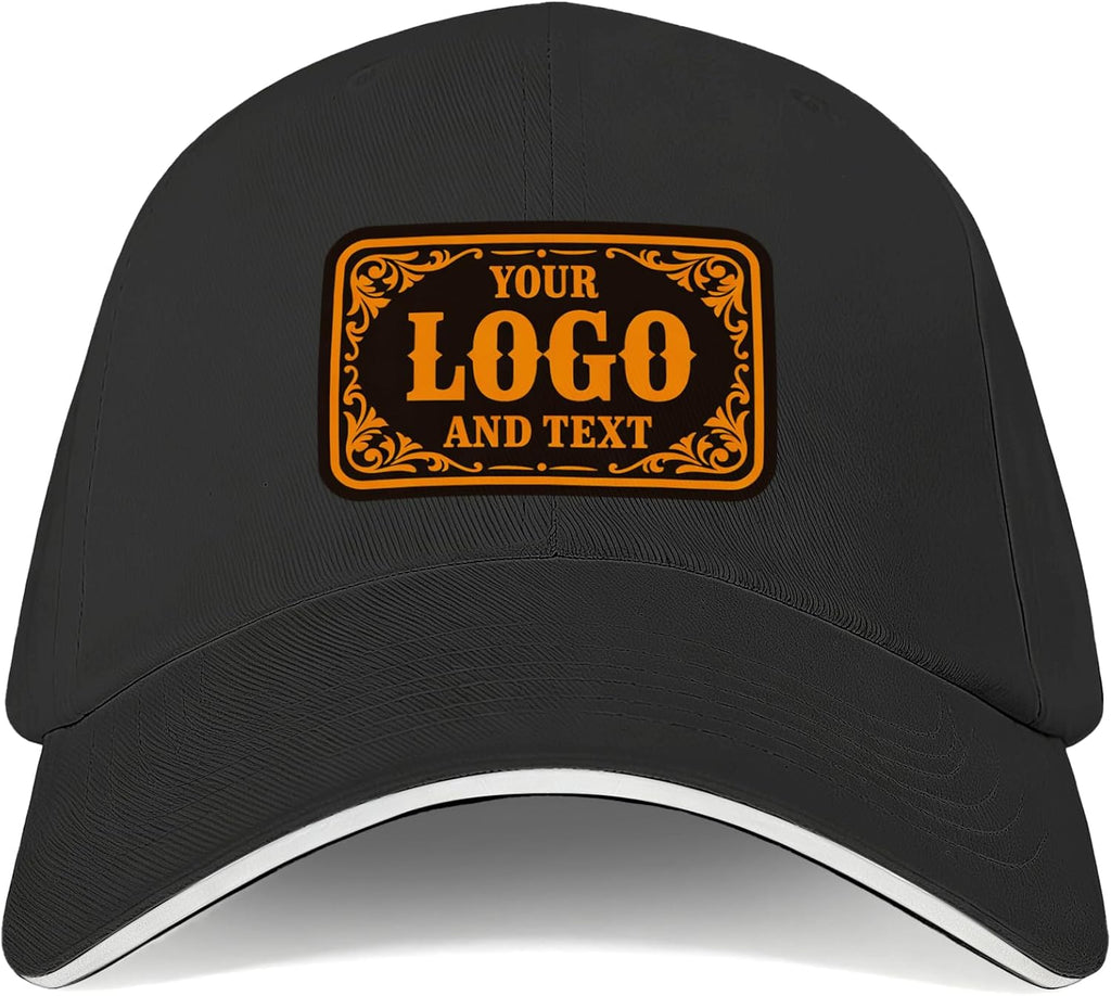 Custom Baseball Caps for Men Women, Adjustable Snapback Trucker Hat, Personalized Text & Image Design Your Own Cap for Gifts