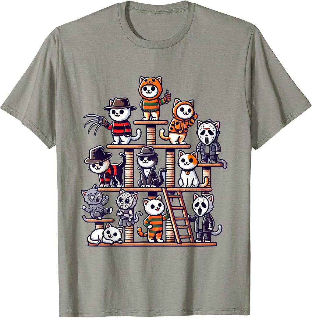Cat Horror Movies Cute Halloween Cat Lovers