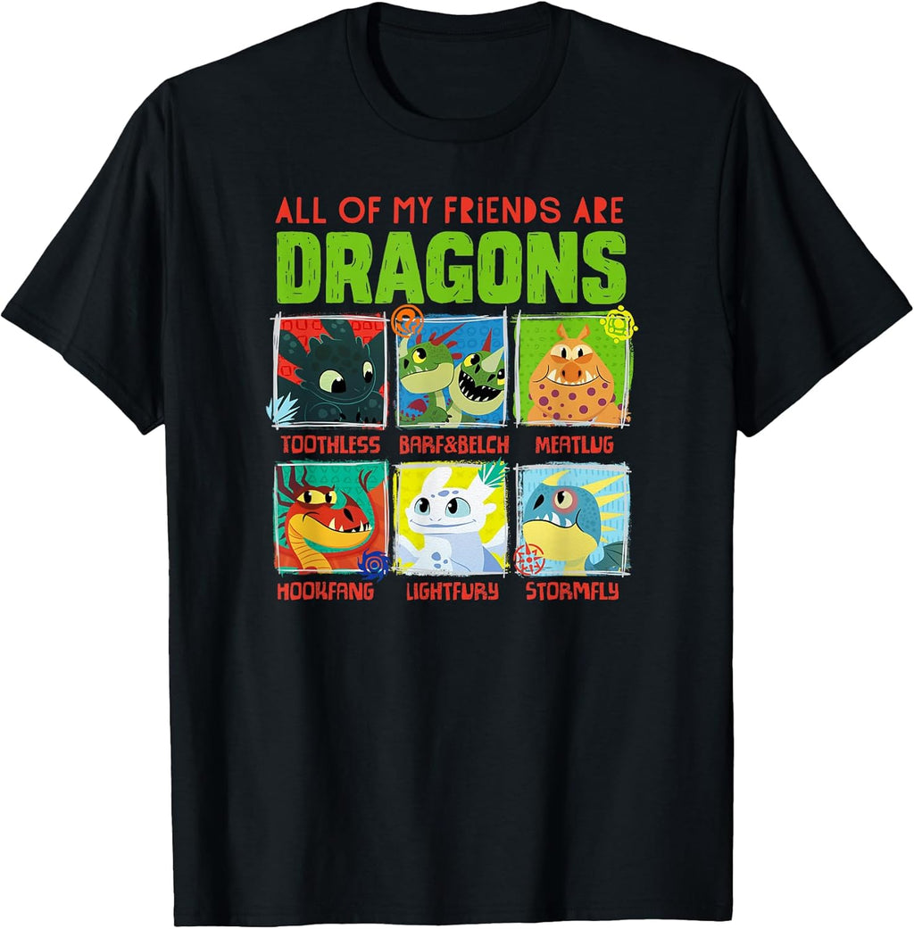 3 Hidden World Dragon Friends T-Shirt