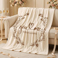Couples Blanket Wedding Gifts for Couples 2026 You and Me Hubby Wifey Intimacy Throw Blanket Newlywed Wedding Anniversary Birthday Gifts for Boyfriend Girlfriend Husband Wife 50 x 60