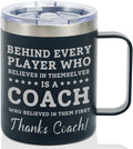 Onebttl Coach Gifts, Funny Gift Idea for Appreciation, Christmas, Birthday, 12oz Stainless Steel Insulated Travel Coffee Mug - Thanks Coach