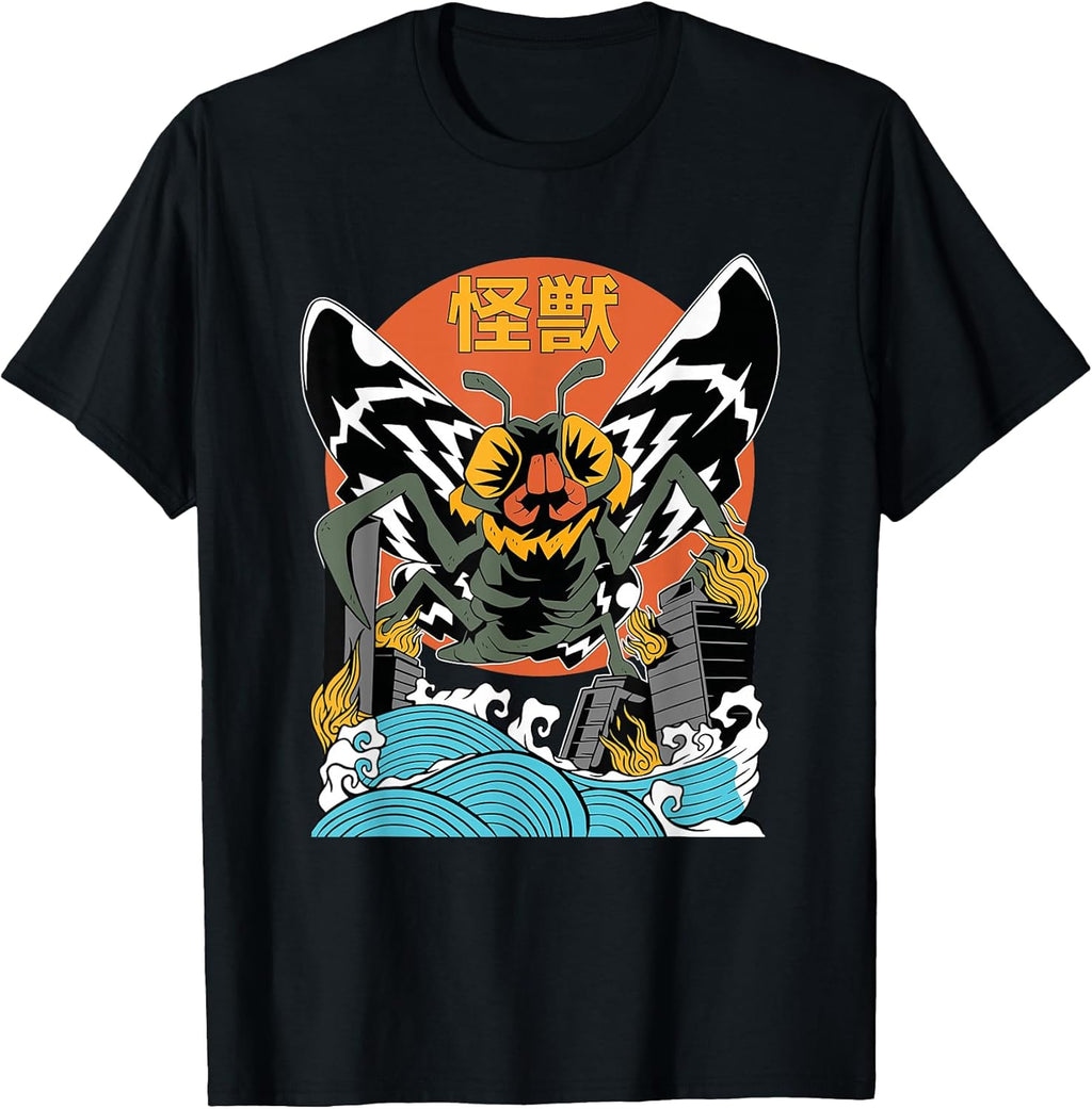 Giant Moth Sunset Japanese T-Shirt