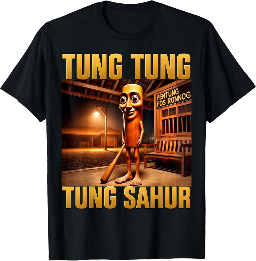 Tung Tung Tung Sahur Brainrot Meme T-Shirt