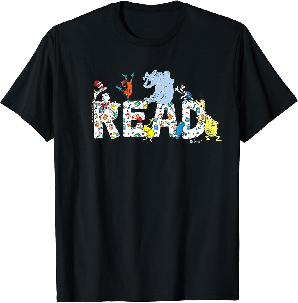 Characters Read Design for Youth and Adult T-Shirt