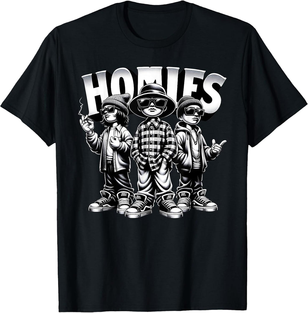 Cool Urban Cultura Chicano Latino Mexican Pride Homies T-Shirt