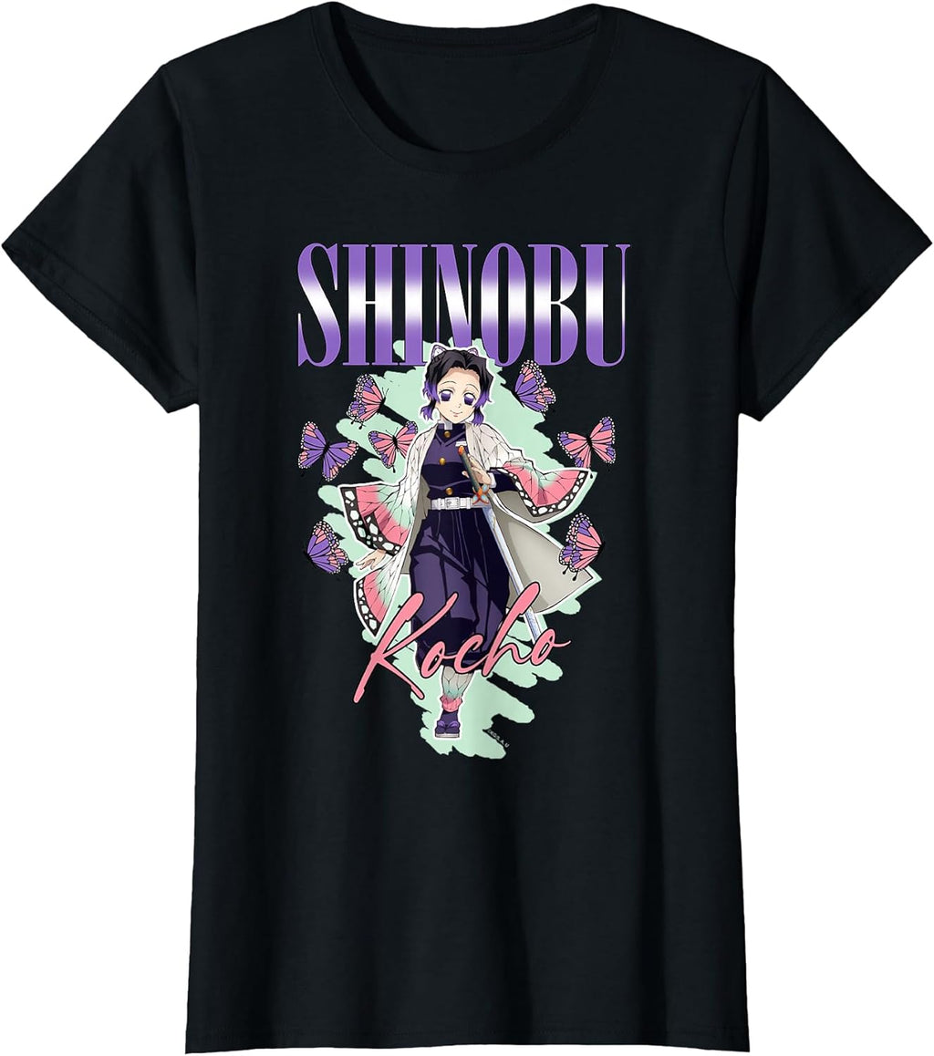 Kimetsu no Yaiba Shinobu Kocho Swift Butterfly T-Shirt