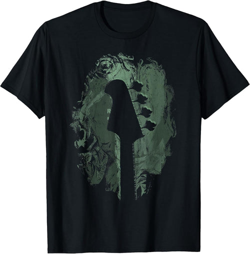 Bass Guitar Lover Art Guitarist Bass Players Vintage Guitar T-Shirt Small