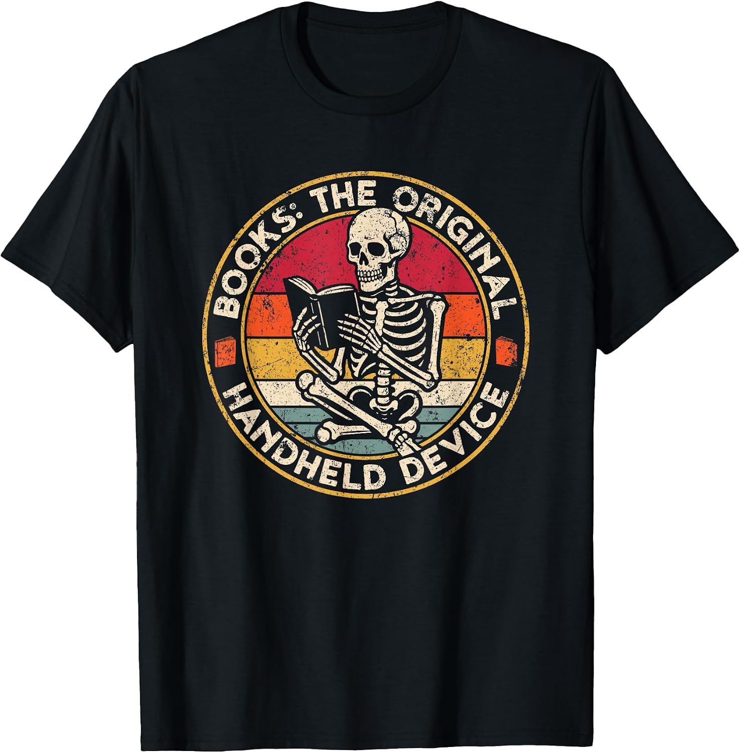 Book Lovers Skeleton Retro Merch.