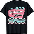 The Fifties 1950s Car Music Checkerboard Rockabilly Sock Hop T-Shirt