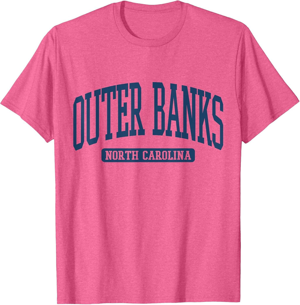Classic Beach Tee, Summer Aesthetic, Varsity Font