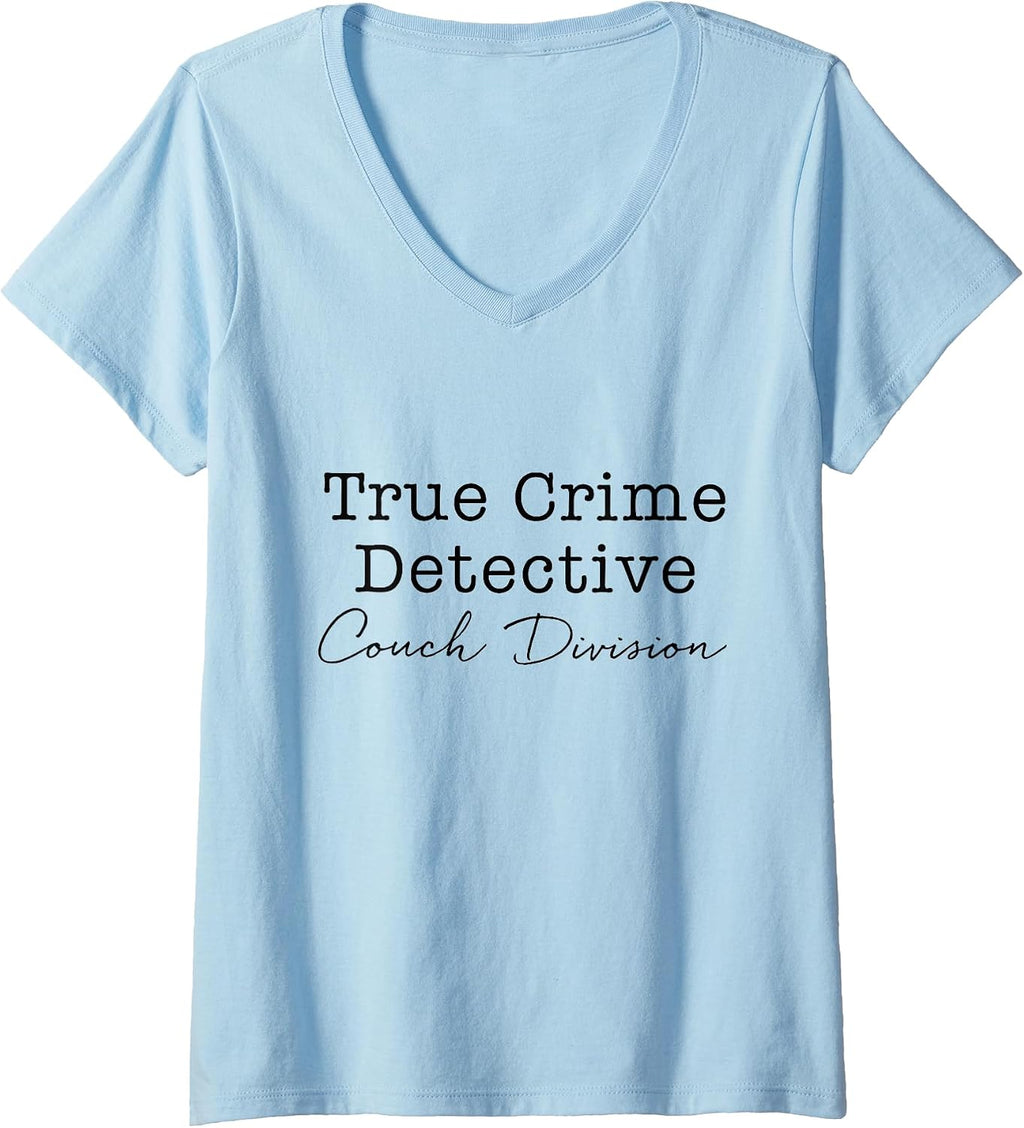 Funny True Crime Detective Couch Division Womens