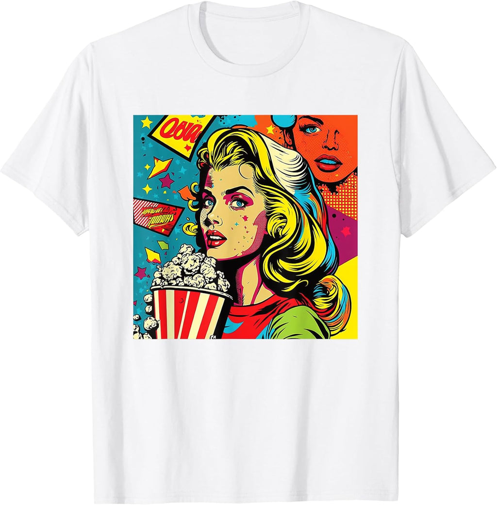 Funny Retro Comic Pop Art Shirt Fun Cartoon Comics Manga Tee T-Shirt