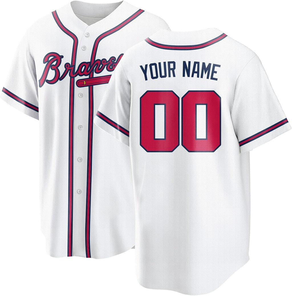 Custom Baseball Jersey for Men Women Personalized Baseball Shirts The Name Number and Logo for Sports Fans