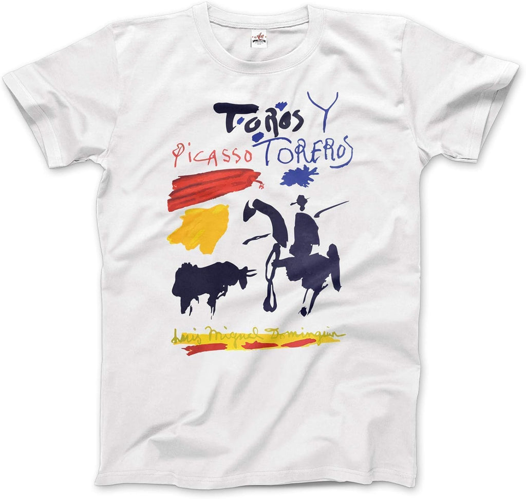 Toros y Toreros (Bulls and Bullfighters) Book Cover 1961 Artwork T-Shirt (Adults, Kids, Short & Long Sleeve) Black