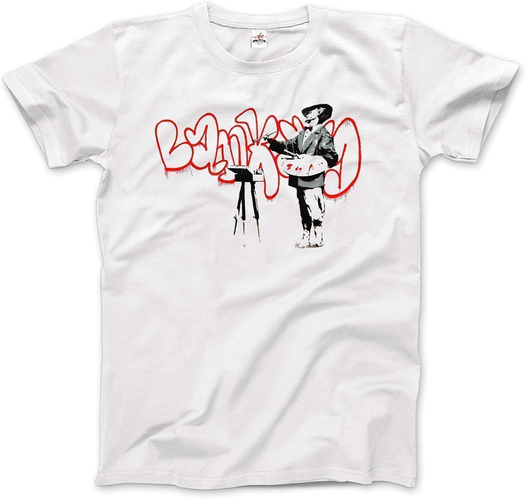 Banksy The Painter (Velazquez) from Portobello Road T-Shirt (Adults, Kids, Short & Long Sleeve) Grey