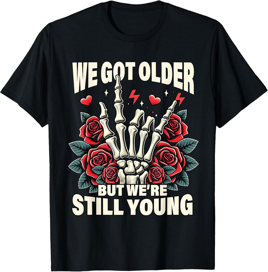 Vintage Elder Emo Moms Club Elder Emo Pop Punk We Got That Older We're Still That Young Unisex Adult T-Shirt