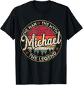 Michael The Man The Myth The Legend Personalized Name T-Shirt