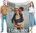 Gifts for Women/Men Birthday Custom Blanket with Picture, Customized Blankets with Photos, Valentines Day, Christmas, Anniversary Personalized Gifts for Him/Her, House Warming Gifts New Home Present