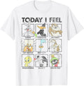 Today I Feel Distressed Character Box Ups T-Shirt