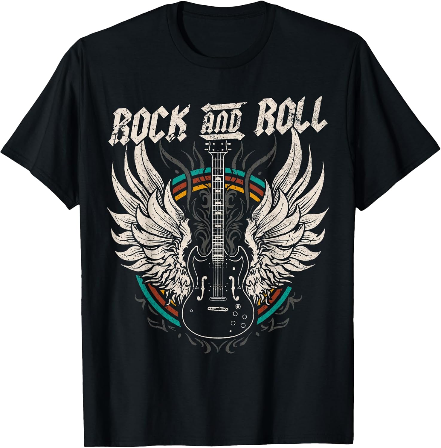 Rock and Roll Guitar Vintage Rock Music T-Shirt