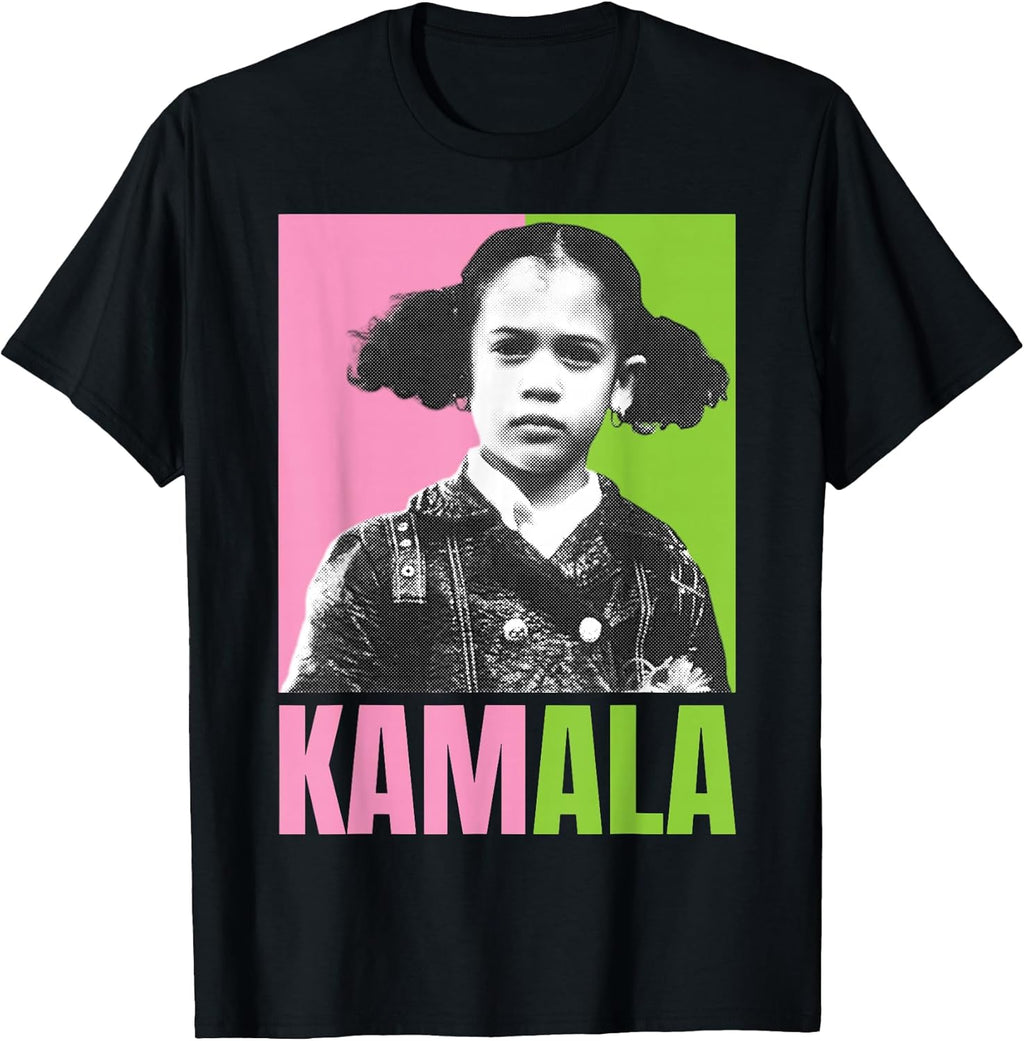 Kamala Harris Girl Cute Melanin Retro Vintage Black History T-Shirt