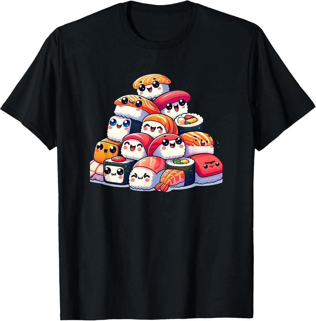 Kawaii Anime Sushi Kids Boys Girls T-Shirt