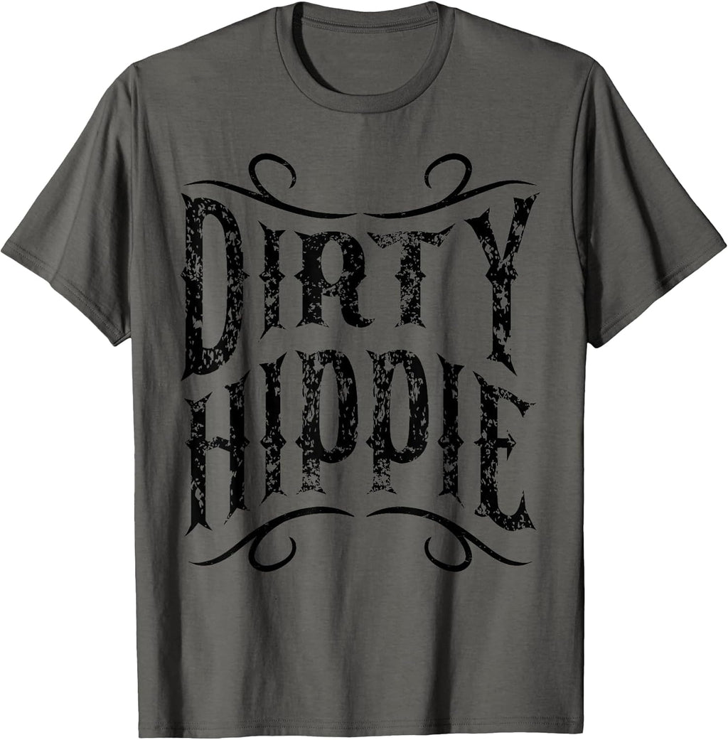Vintage Dirty Hippie Peace Lover Gift Retro 60s 70s Costume T-Shirt