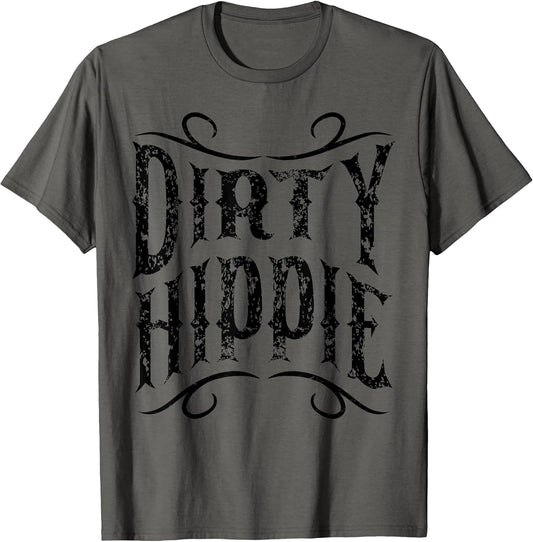 Vintage Dirty Hippie Peace Lover Gift Retro 60s 70s Costume T-Shirt